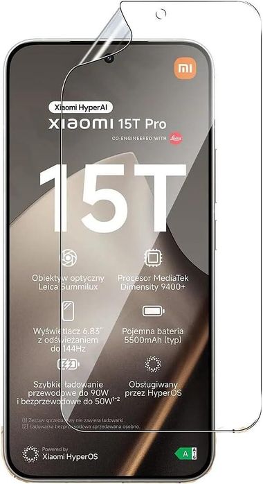 5d hydrogel / хидрогел протектор за дисплей / гръб за xiaomi 15t pro