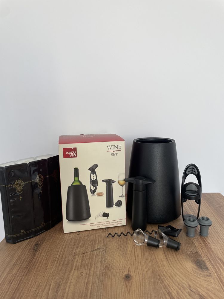 Set de 5 accesorii pentru vin, elegant - VACU VIN