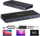 14-in-1 FusionDock Pro 1 MacBook DisplayLink Docking Station 150W