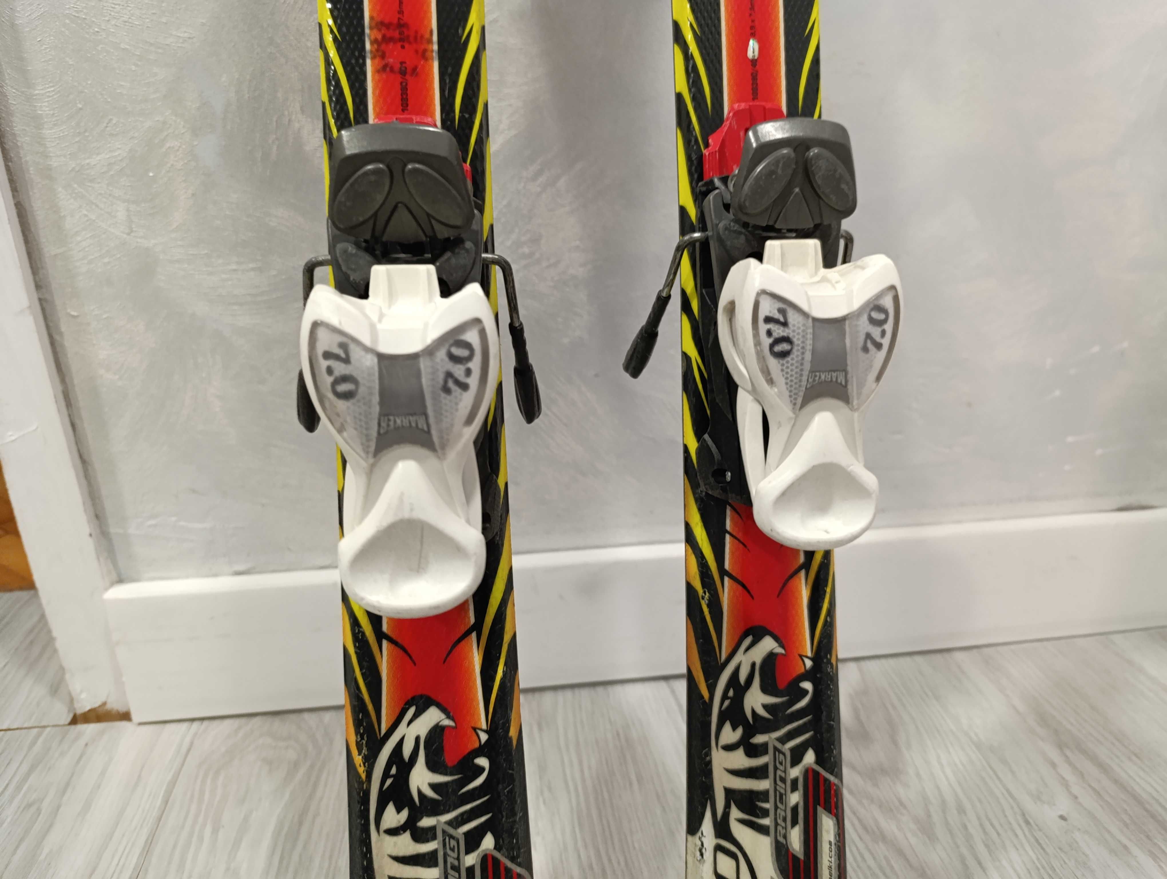 Ски 120 детски червени Völkl