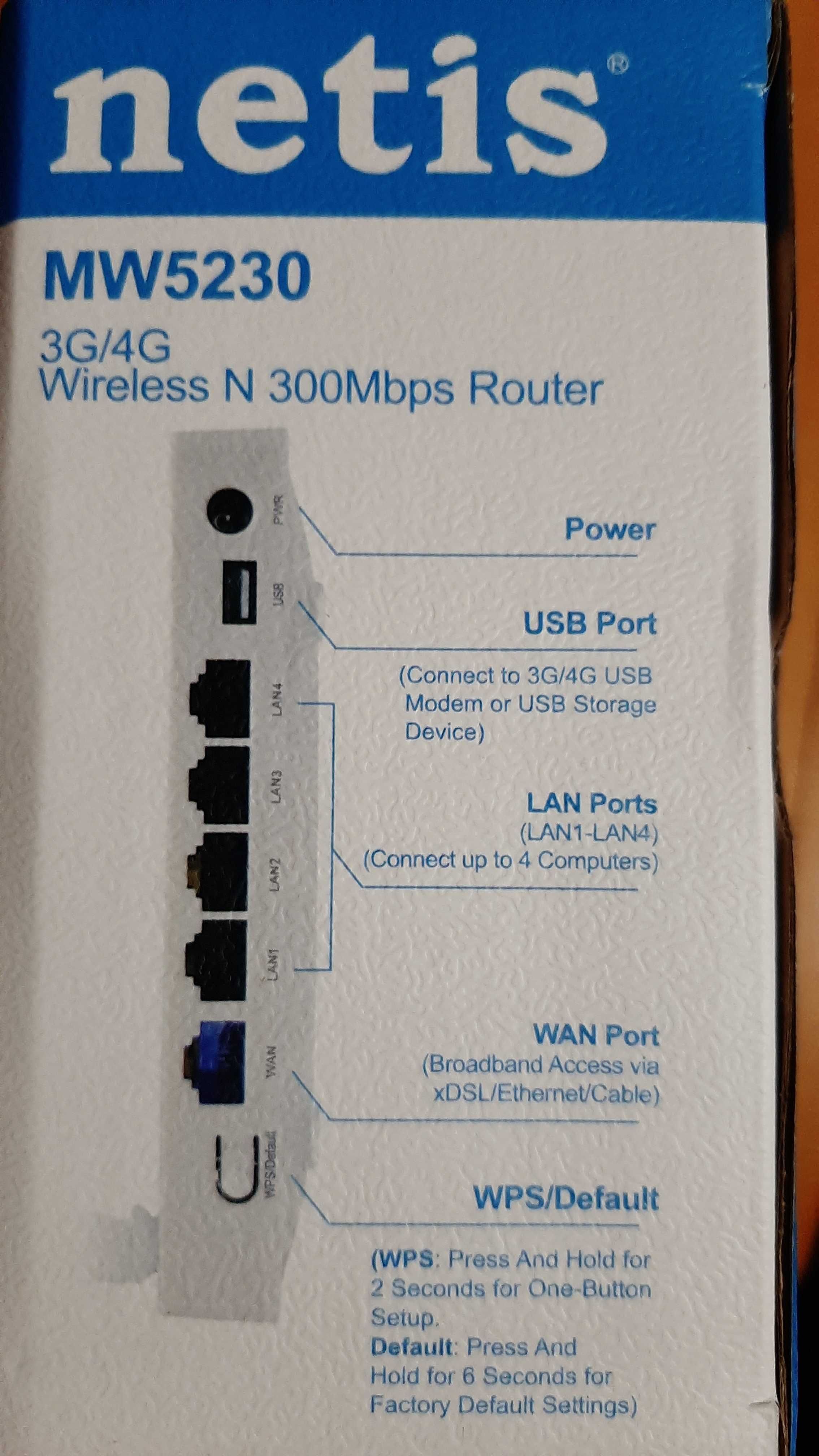 3G, 4G роутер для USB модемов или сотового телефона.