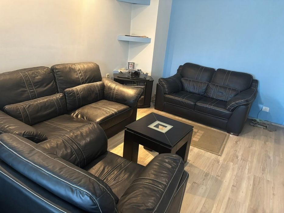 Мека мебел - кожена гарнитура