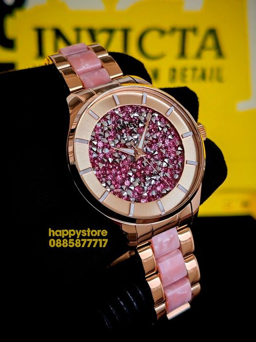 INVICTA Diamond Pink 40 mm, Инвикта нов ръчен дамски часовник