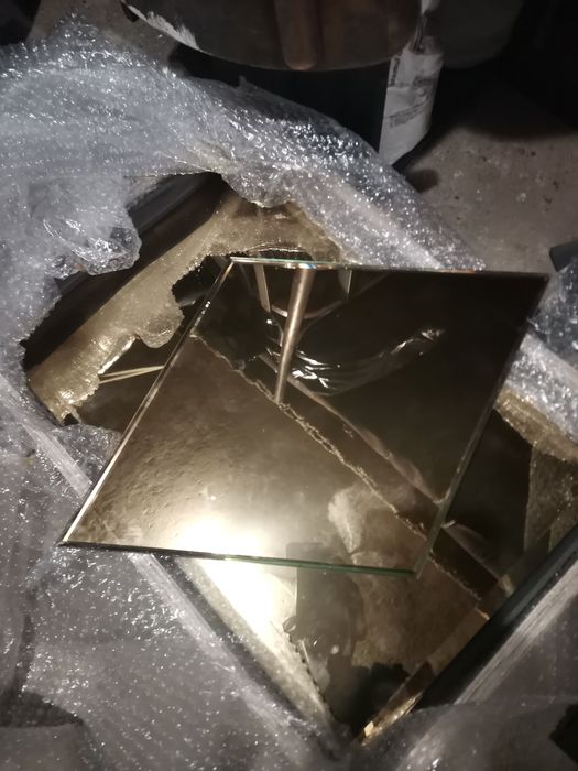 Oglinda sticla aurie