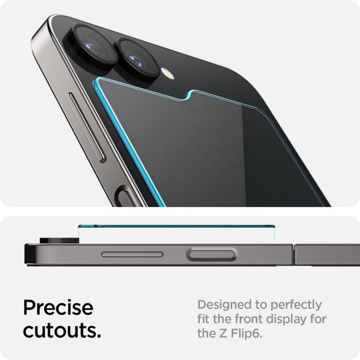 Протектор за външния дисплей на  Galaxy Z Flip 6 SPIGEN EZ FIT Glass