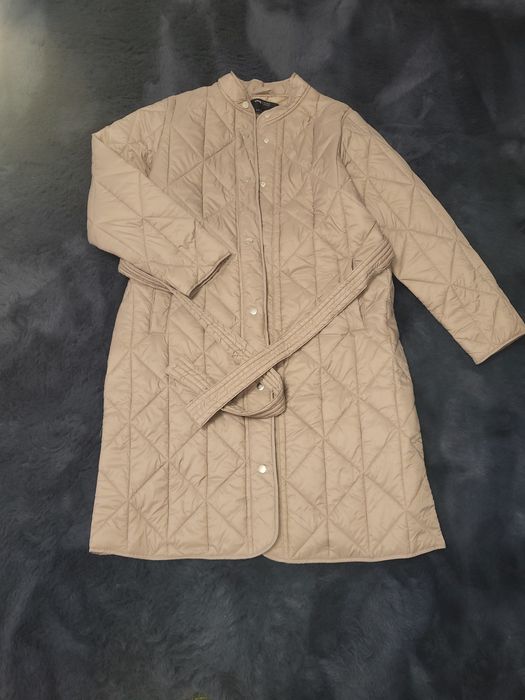 Geaca lunga, cu cordon