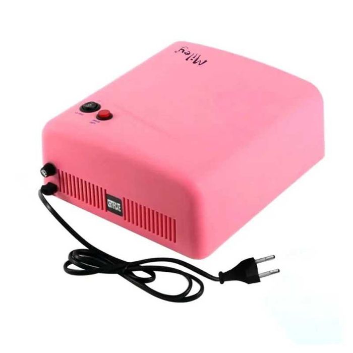 Lampa UV pentru oja gel roz cu timer