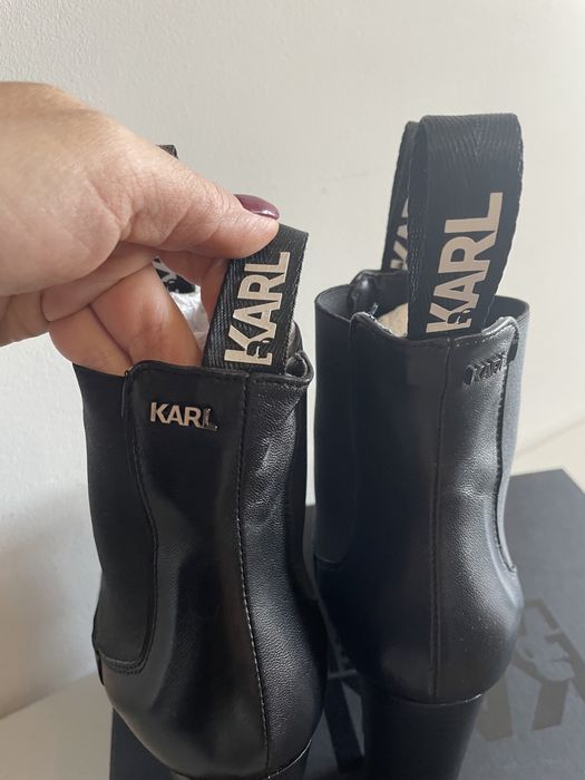 Нови с кутия и торбички боти Karl Lagerfeld 37 номер