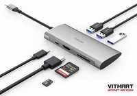 Док станция хаб переходник USB TypeC--> HDMI/USB3.0/SD/mSD/