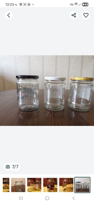 Буркани с винт, Чисти са, над 200бр, различни.