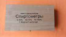 Набор ареометров для спирта.