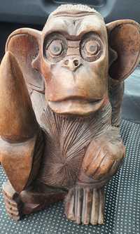 Уникална стара Африканска фигура маймуна-Бял Абанос