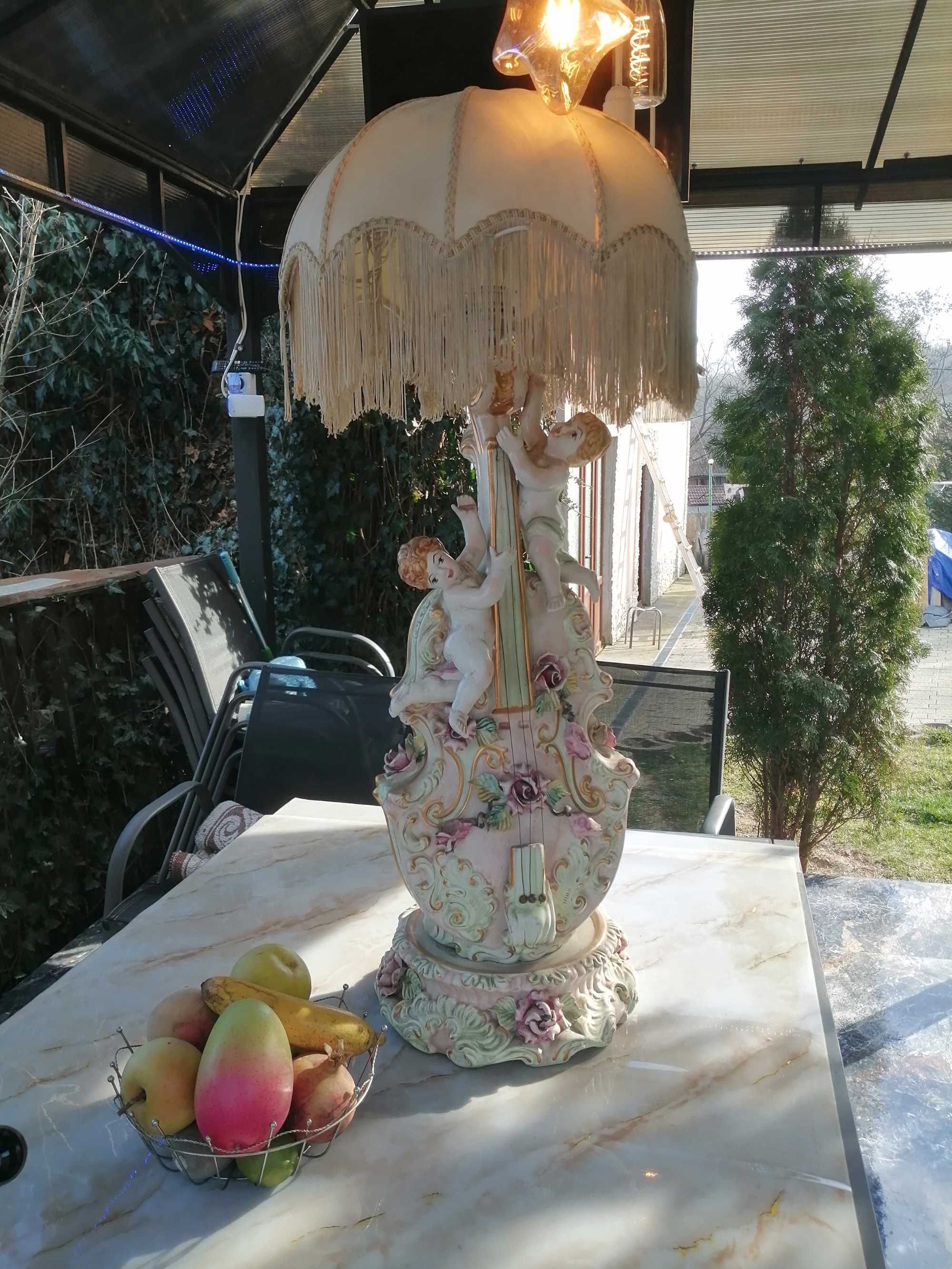 Antichitate lampa portelan Italy stare excelenta