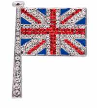 Брошка флаг Великобритания - CRYSTAL UNION JACK FLAG BROOCH