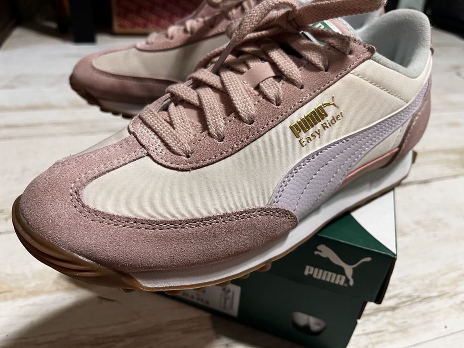Като нови Дамски обувки Puma 37,5 естествена кожа в пастелни цеетове