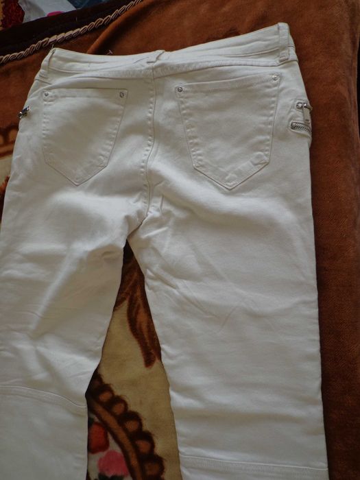 blugi albi zara dame M