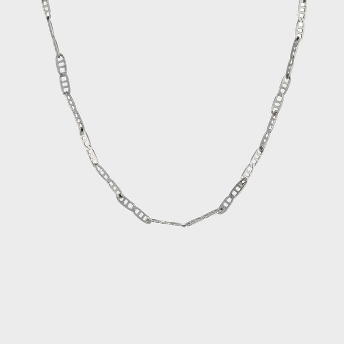 Lant de aur alb de 14k cod 5123