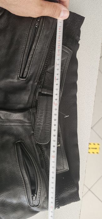 Pantaloni moto piele talie 41 cm