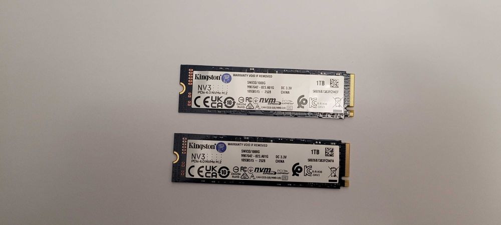 SSD Kingston NV3 de 1TB PCI Express 4.0 ,nou , zero ore