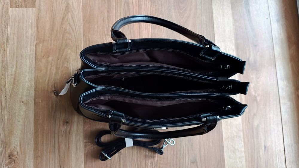 Silvia Rosa - Geantă de damă Negru din piele ecologica, 38*25*13cm