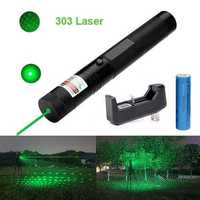 Супер предложение! Мощен зелен лазер лазерна показалка