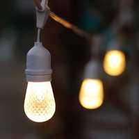 Ghirlande Luminoase cu cablu alb, becuri LED
