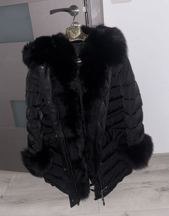 Geaca groasa cu blana naturala 100%