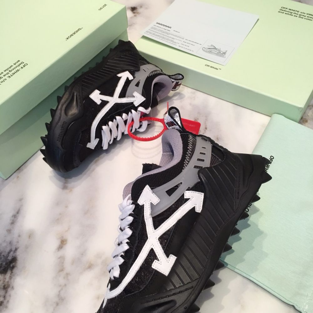 Sneakers OFF White Odsy 1000 , Black Leather Trainers,Poze reale 39-45
