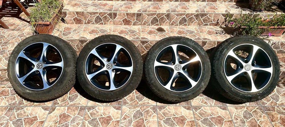 Jante Aliaj 16+ Cauciuc Continental 205-55-16 - Volkswagen