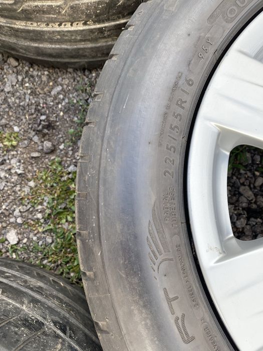 Jante aliaj 5x112 audi a4 a5 a6 cu anvelope de vara 225 55 16