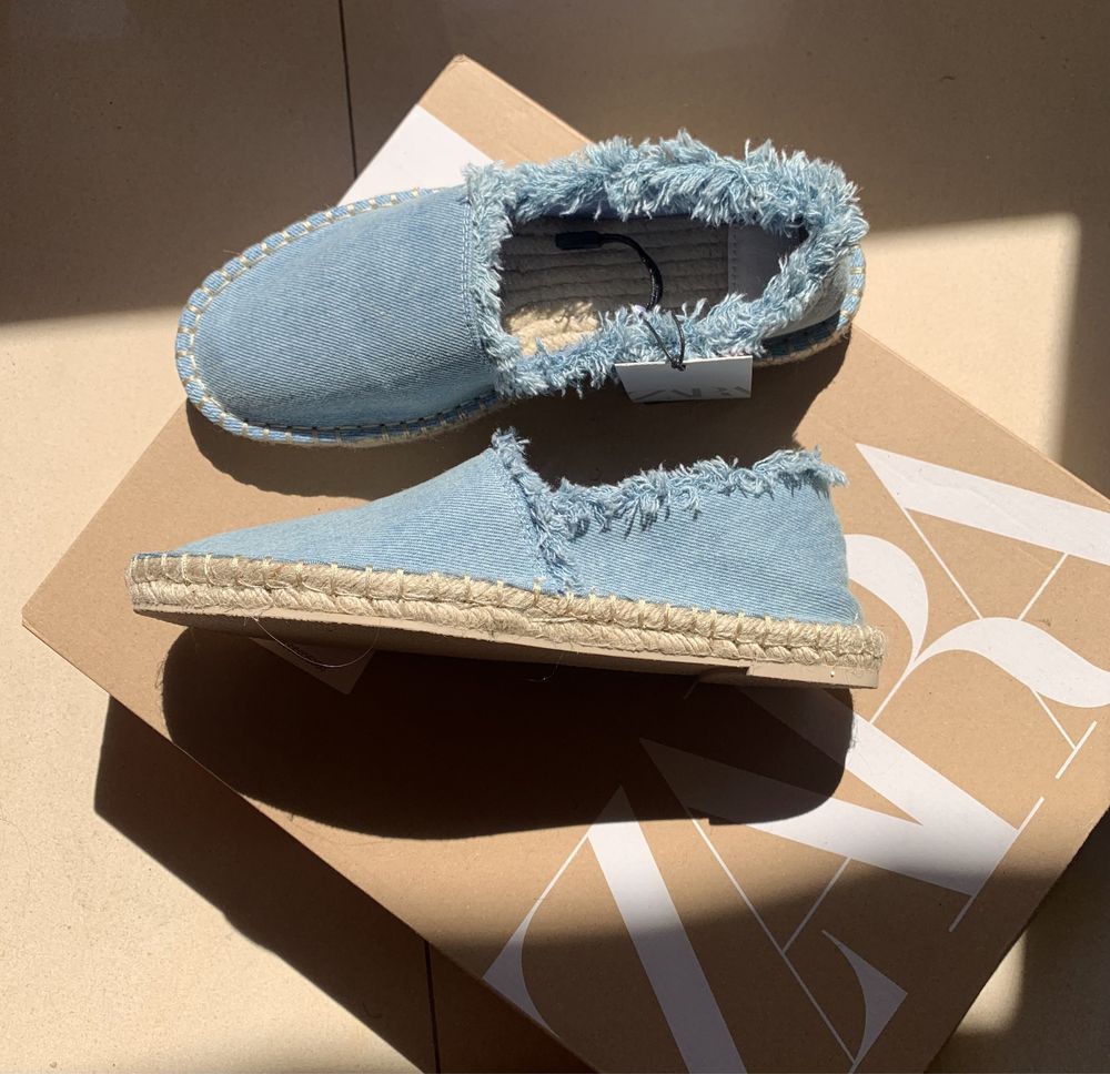 Vand espadrile Zara din Denim