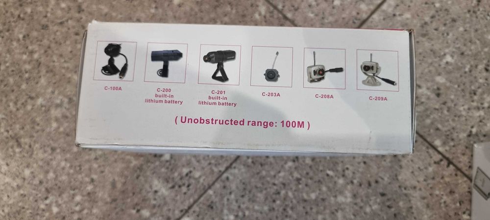 Cameră de supraveghere digitală mini, color, CCTV WIFI transmiter AV