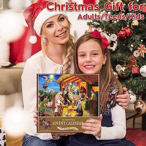 Нов Пъзел адвентен календар 24 части – подарък за Коледа дете игра