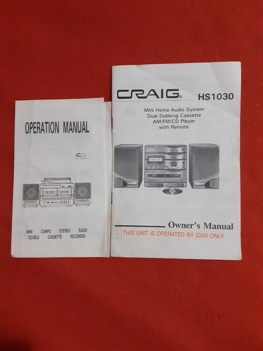 Sistem audio stereo HI-FI CRAIG HS 1030