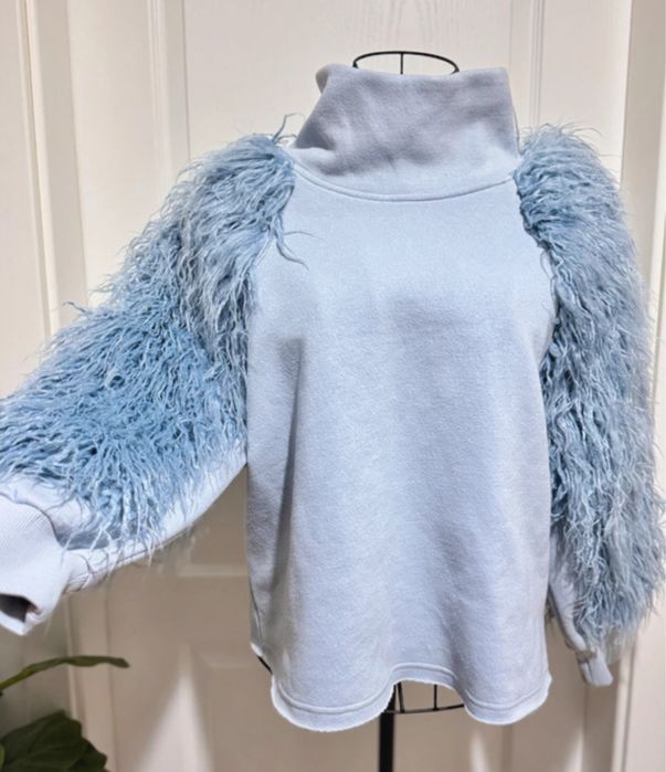 Bluza Hanorac United Colors of Benetton cu maneci bufante