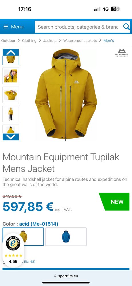 Geaca Mountan Equipment Mens Tupilak Jacket
