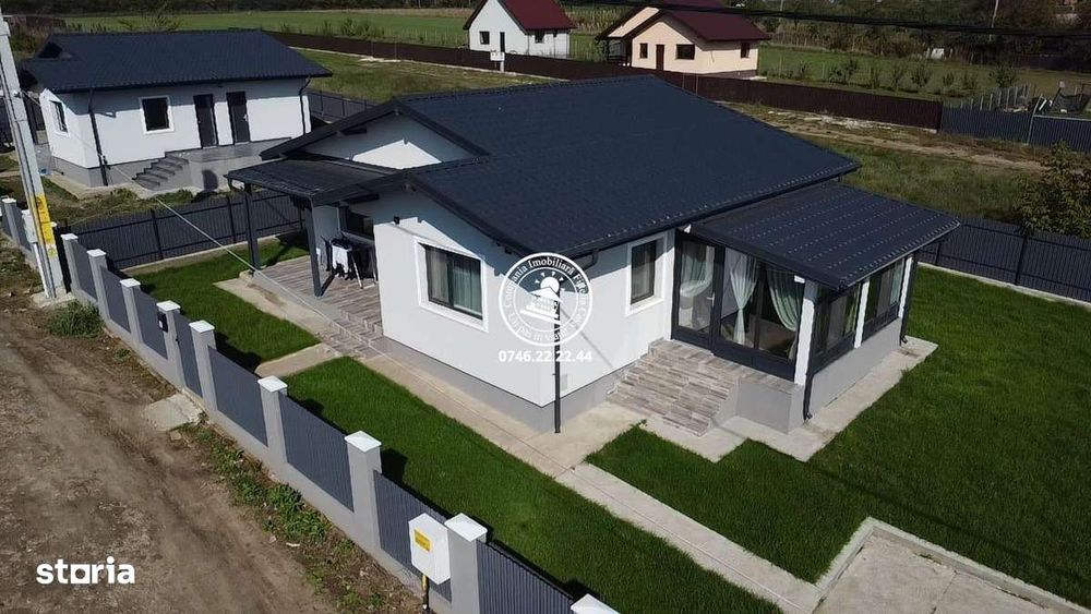Casa cu 3 camere si 400mp teren, incalzire in pardoseala