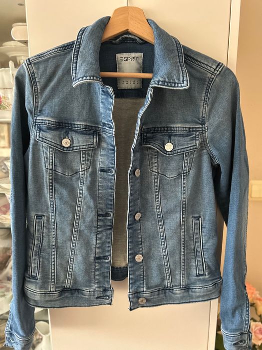 Esprit вталено дънково яке с еластан