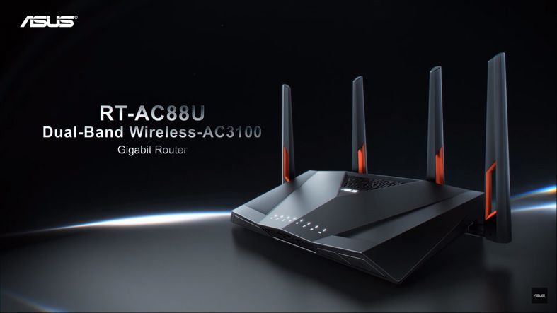 Router wireless Asus Gigabit RT-AC88U Dual-Band WiFi nou sigilat cutie