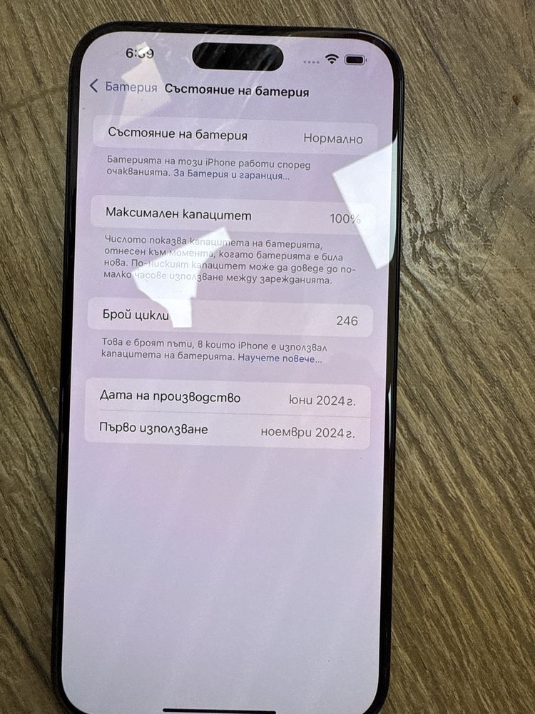 Iphone 15 pro max 256gb 100% батерия!