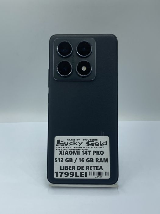 Xiaomi 14T Pro 512 Gb 16 Gb Ram / Garantie / Factura #47567
