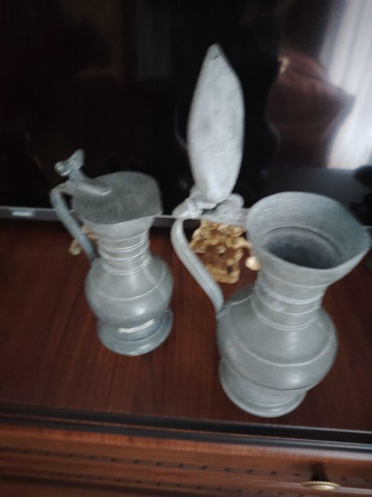 Pereche de halbe vechi din antimoniu