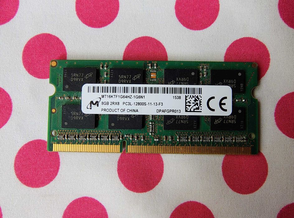 Memorie Ram Micron 8 GB 1600Mhz DDR3 Laptop.