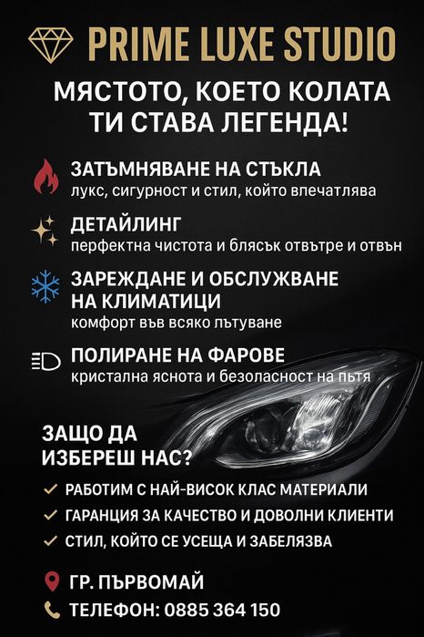 Затъмняване на призорци полираме на фарове автомобилен дерталинг
