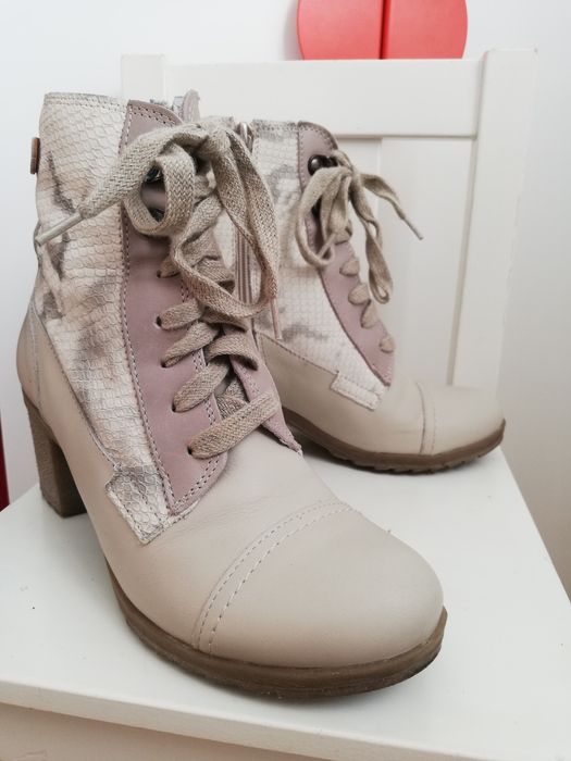 Дамски боти GABINA - естествена кожа - 37 номер