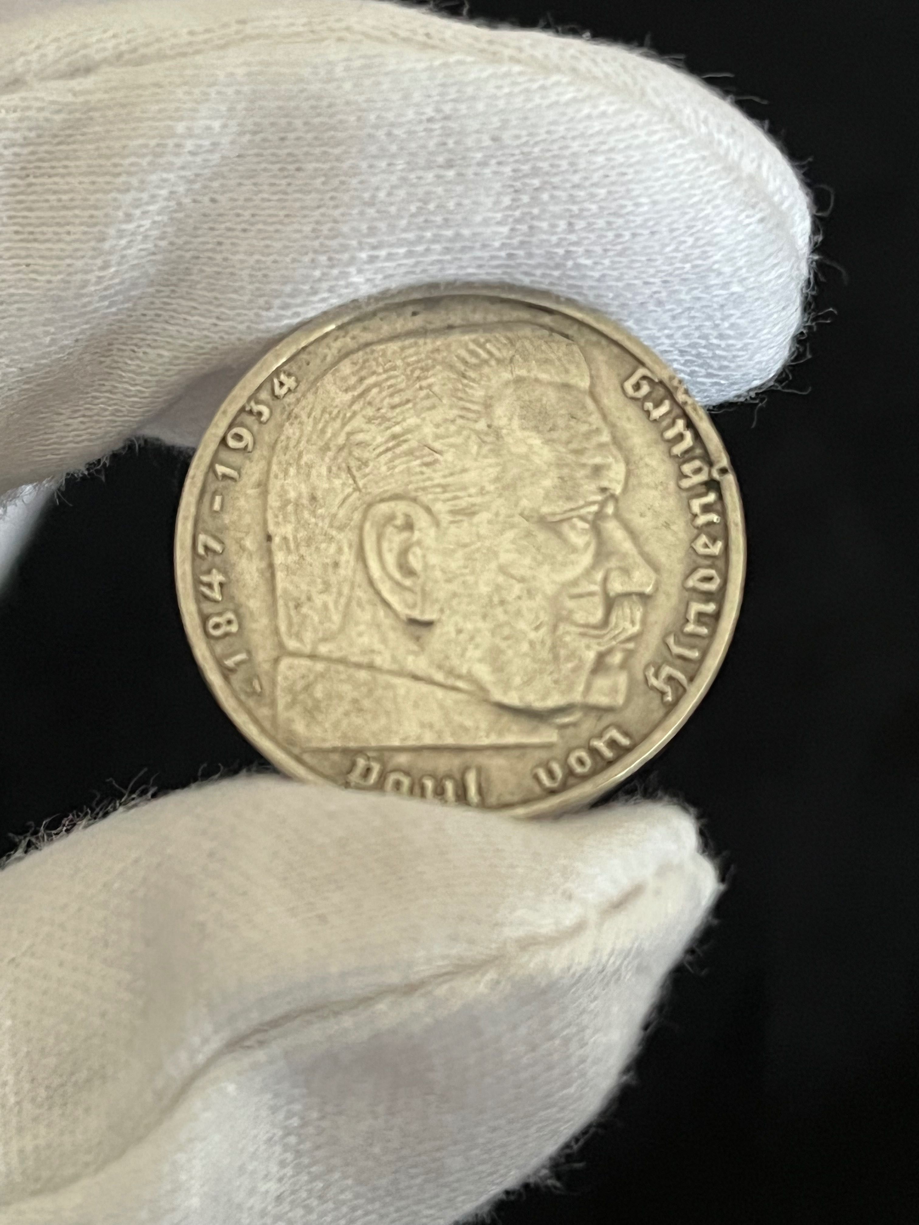 Рядка Сребърна Монета от Германия - 2 Reichsmark 1937