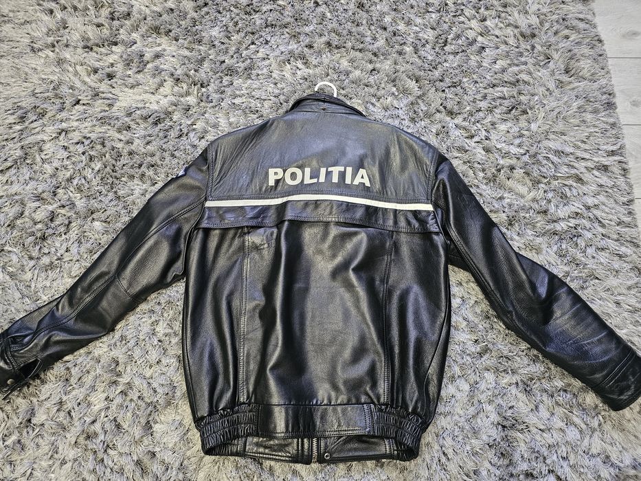 Geaca piele POLITIA