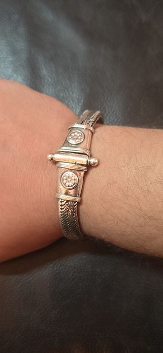 Brățară argint masivă