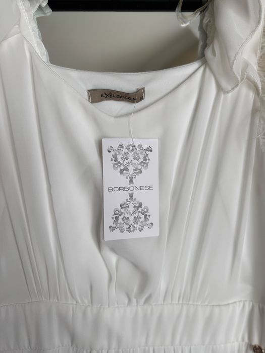 НОВА бяла дълга рокля