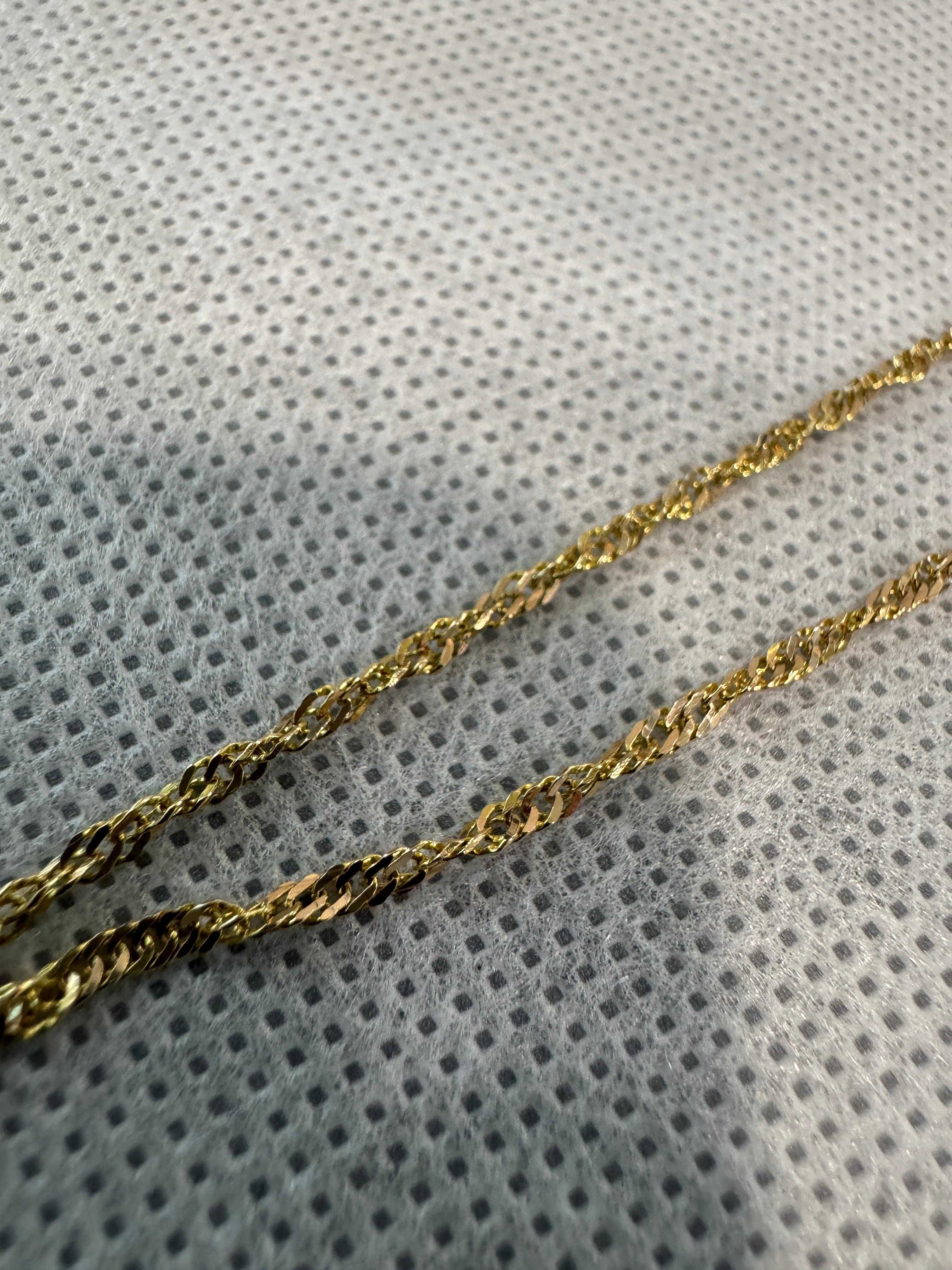 (Ag41) Lant aur 14K B5319-Certificat de garantie!